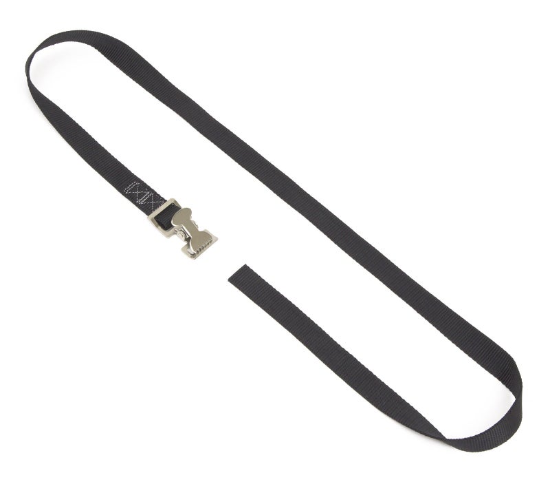 PowerTye 1in x 4ft Utility Lashing Strap - Made in USA - 150 lb. Working Load Limit / 450 lb. Breaking Strength - Black (4-Pack) - Image 2